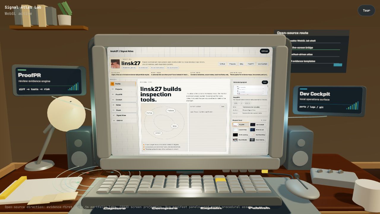 Featured image of post Signal Atlas Three.js 作品集实验室